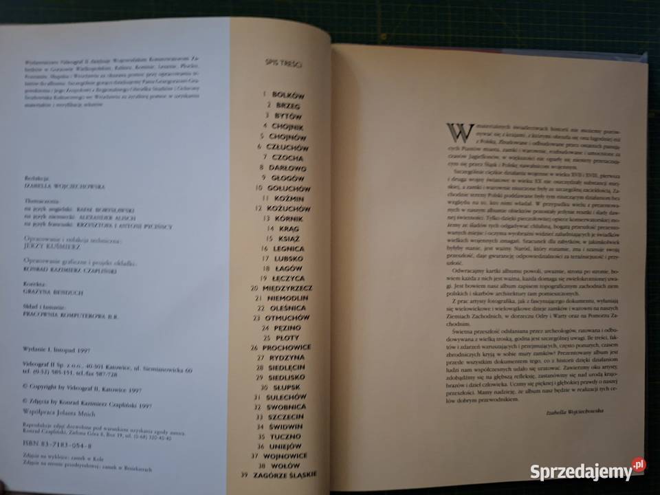 Dorzecze Odry Zamki w Polsce KK Czapliński Kraków sprzedam