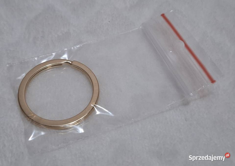 Kółko do kluczy na brelok złoty 30mm Czeladź