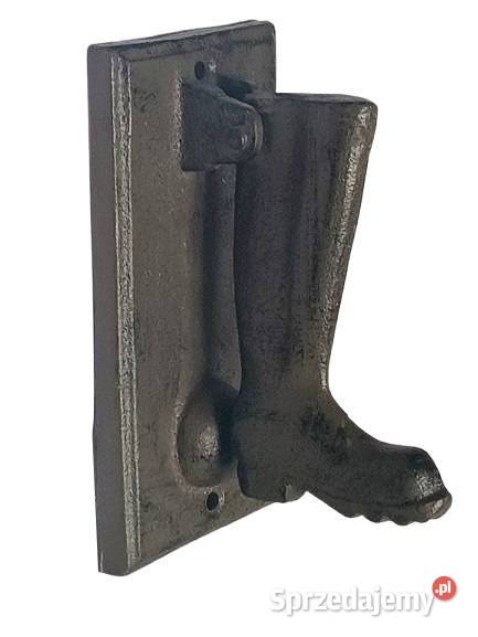 Kołatka żeliwna w kształcie buta ozdoba uchwyt podkarpackie Rzeszów