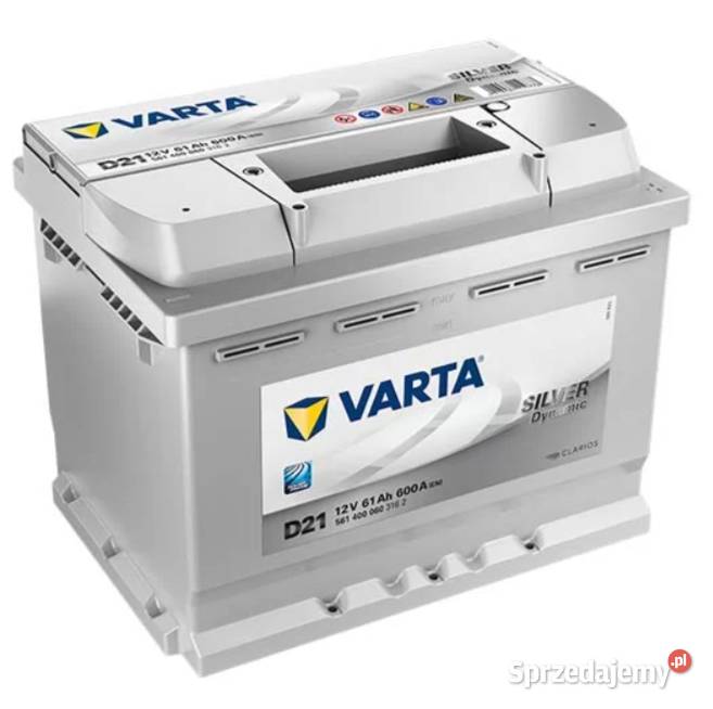 Akumulator 61Ah 600A VARTA Silver Dynamic D21 osobowe Poznań