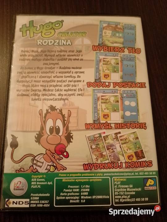 Gra Hugo Kreator na PC dla dzieci Komputerowe PC Nowa Sarzyna