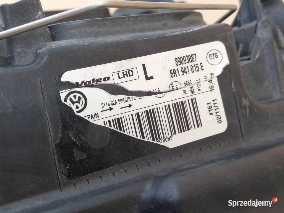 VW POLO V 6R 0914 REFLEKTOR LEWY H4 LAMPA LEWA Bieleń