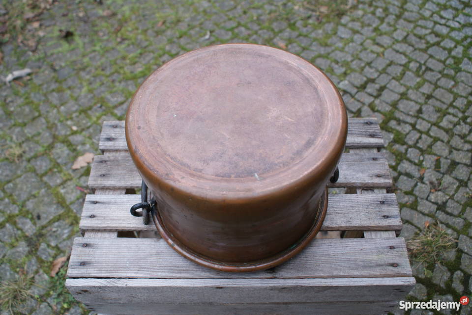 Kocioł kociołek miedziany do zawieszenia poj 10