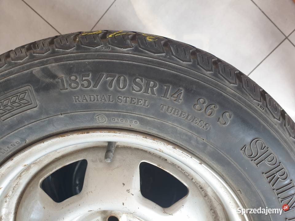 Felga stalowa 14 opona Vredestein 18570SR14 warmińsko-mazurskie Dobre Miasto sprzedam