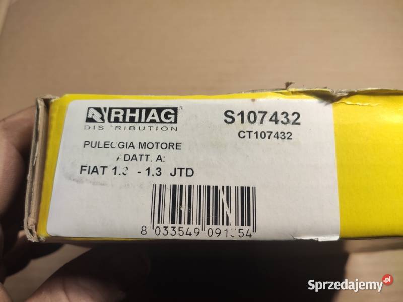 Koło pasowe Fiat 46819147 Opel 5614438 Rhiag elementy napędu