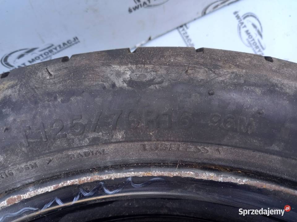 GOLF AUDI SEAT ALTEA koło dojazdowe 12570 R16 Kielce sprzedam