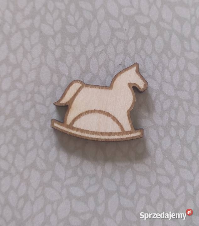 Koń konik na biegunach sklejka drewno decoupage pomorskie Tczew