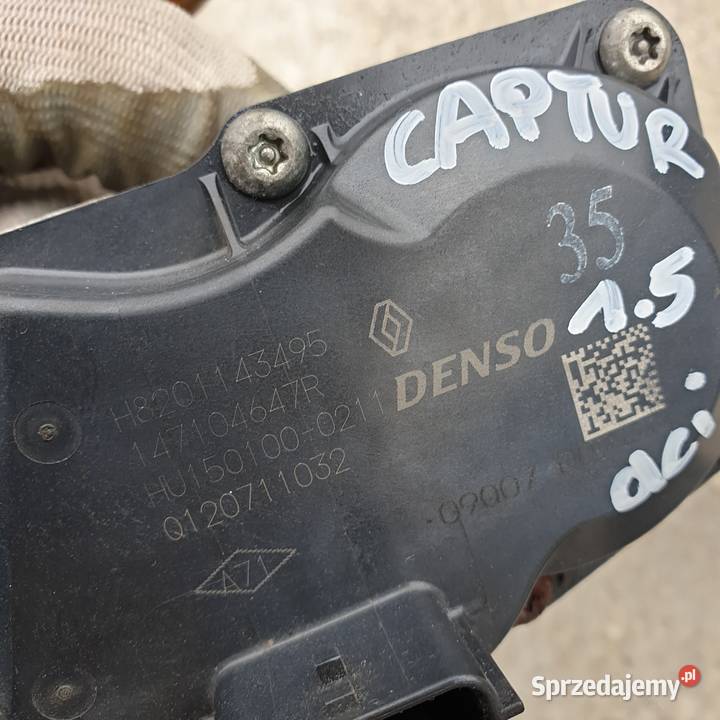RENAULT CAPTUR I 15 PRZEPUSTNICA ZAWOR EGR kujawsko-pomorskie Łochowice sprzedam