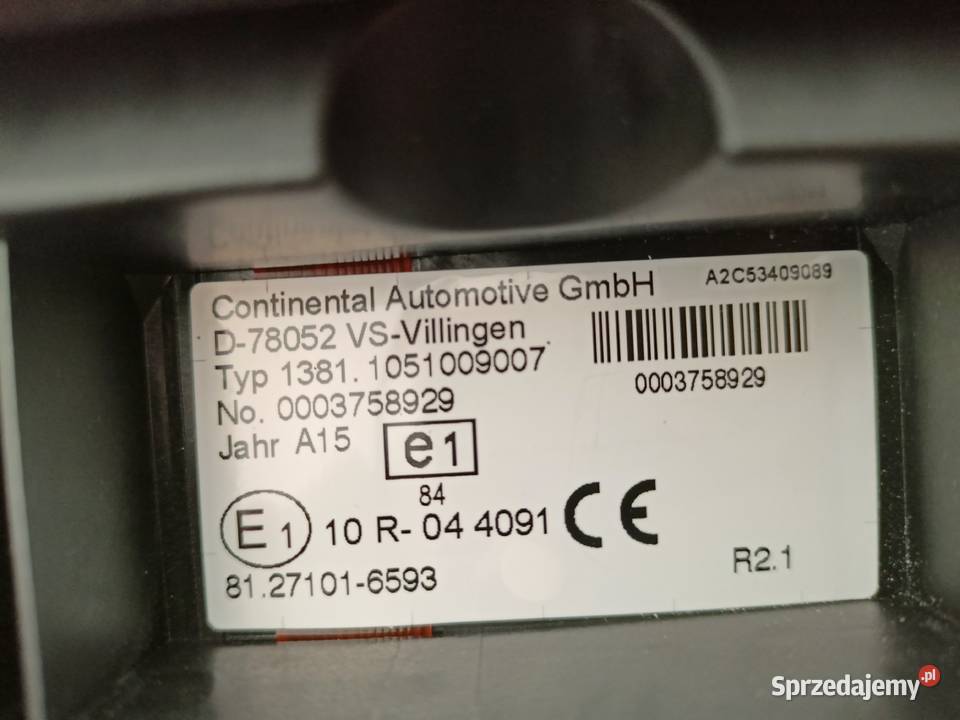 TACHOGRAF MAN TGA TGL TGX TGS R21 81271016593 Tachografy Sulechów