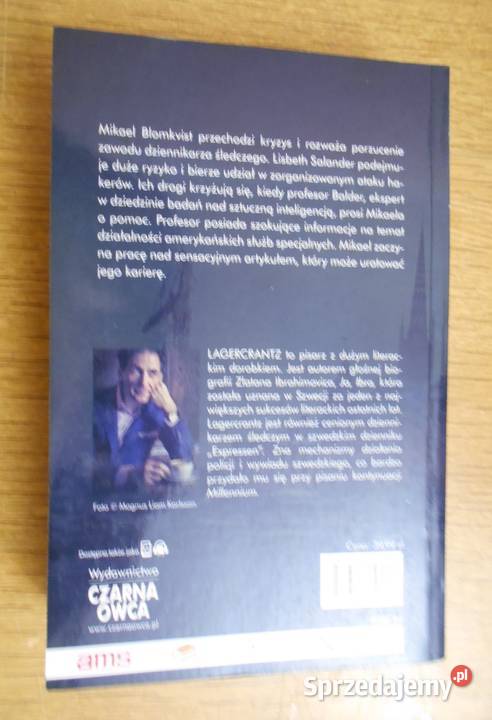 David Lagercrantz Millennium Co nas nie zabije Proza i poezja lubelskie Parczew