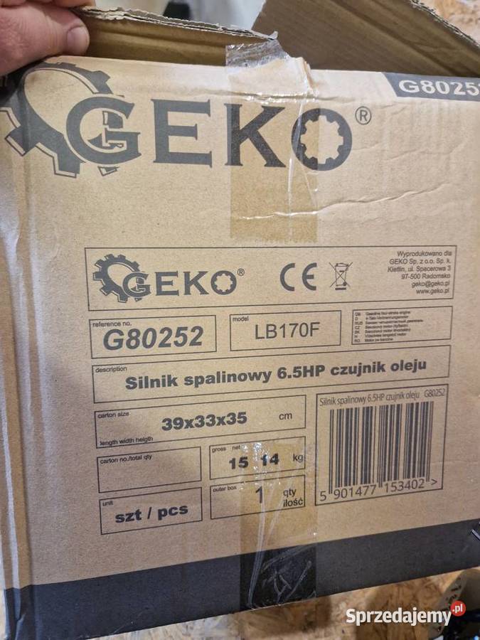 Silnik spalinowy geko 65HP czujnik oleju G80252 Głogowa
