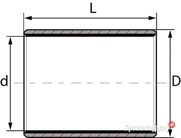 Panewka łożyska ślizgowego ZB323640PTFE Kamionna