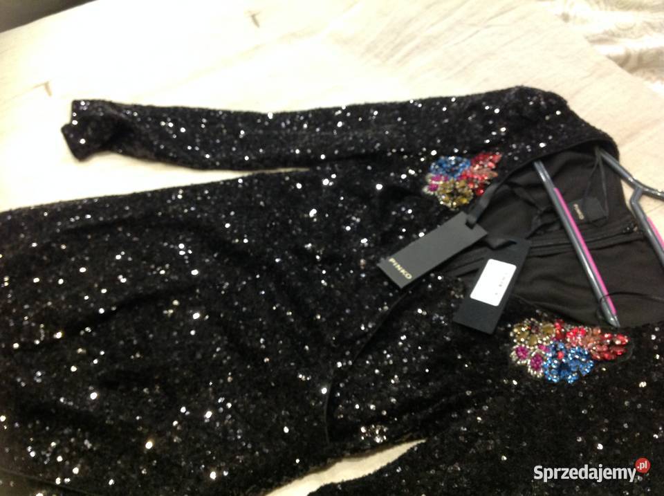 Mini Sukienka Cekinowa Damska PINKO r XS lubuskie Nowa Sól