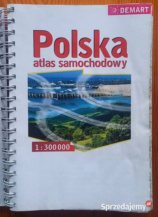 Samochodowy atlas Polski Rok wydania 2009 Małkinia Górna