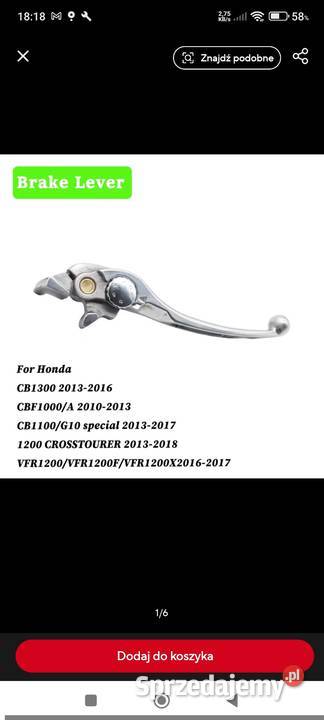 Klamka hamulca Honda CB1100 CB1300 CBF1000 VFR podlaskie Białystok sprzedam
