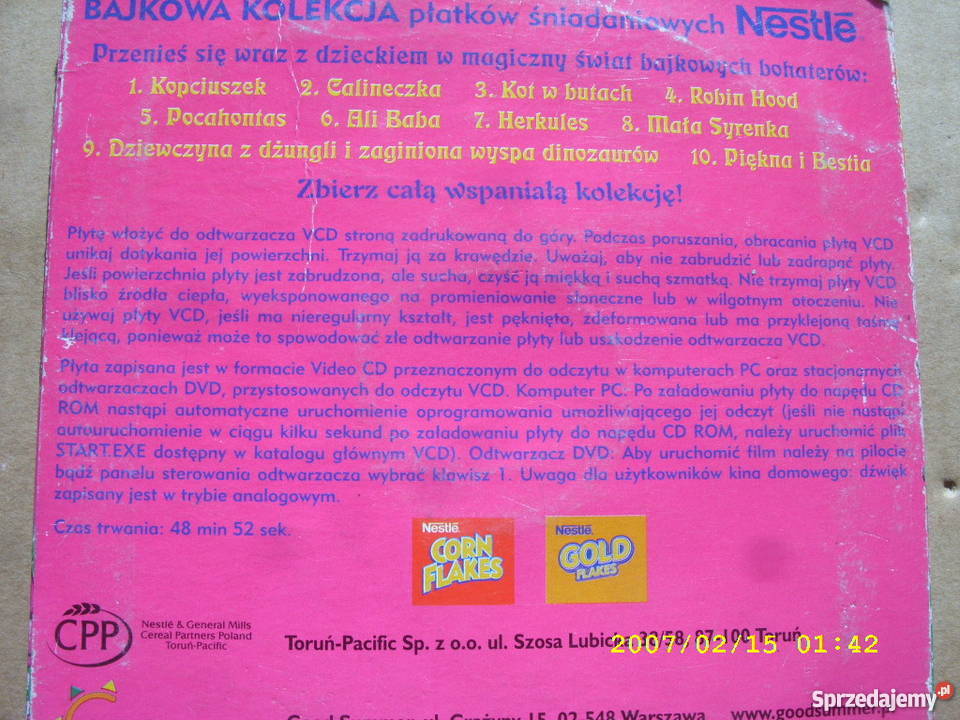dzieci CD Dziewczyna z dzungli VCD Bajka Wołów