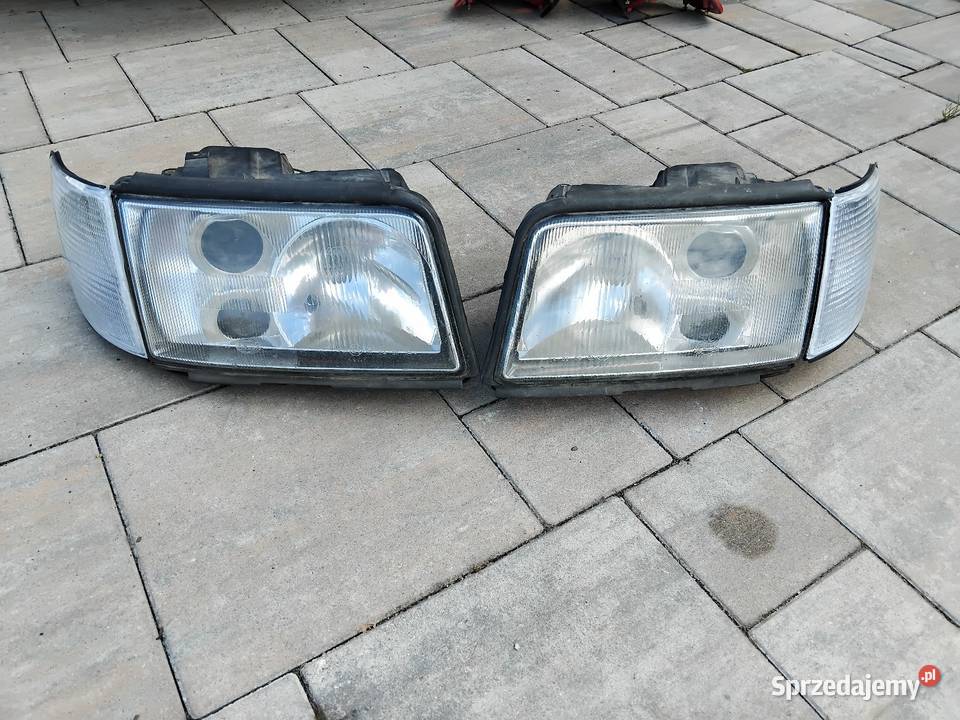 Lampy przednie reflektory soczewkowe Audi 100 S4 opolskie Grodków