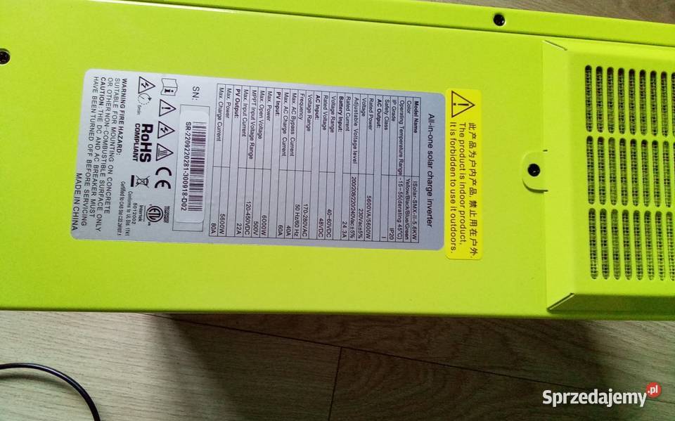 Falownik hybrydowy easun 56 KW offgrid 48v łódzkie sprzedam