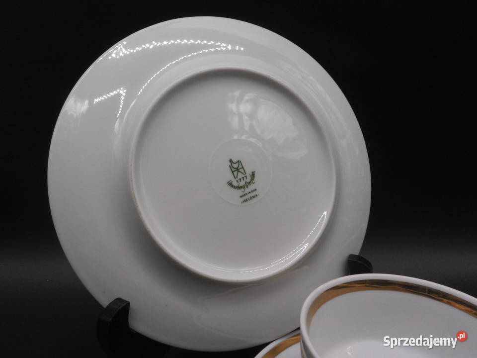 Zestaw śniadaniowy trio z porcelany Henneberg Antyki, Sztuka, Kolekcje sprzedam