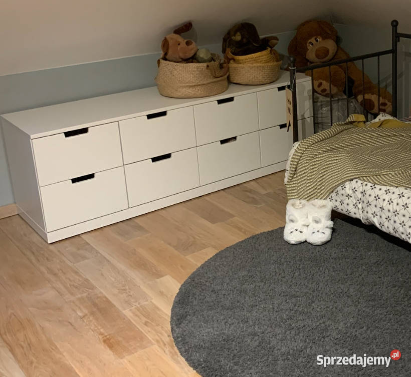 Komoda Nordli 8 szuflad Ikea Biała Krubin sprzedam