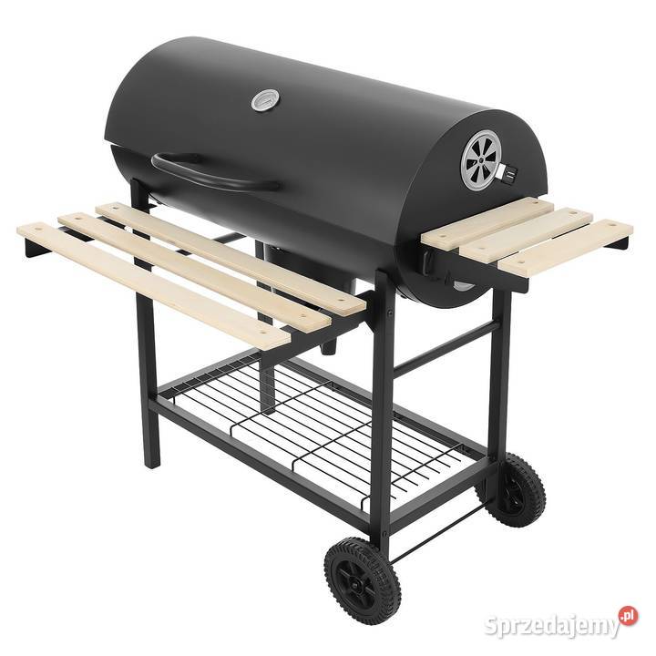 Duży zamykany grill węglowy ogrodowy na kółkach Poznań
