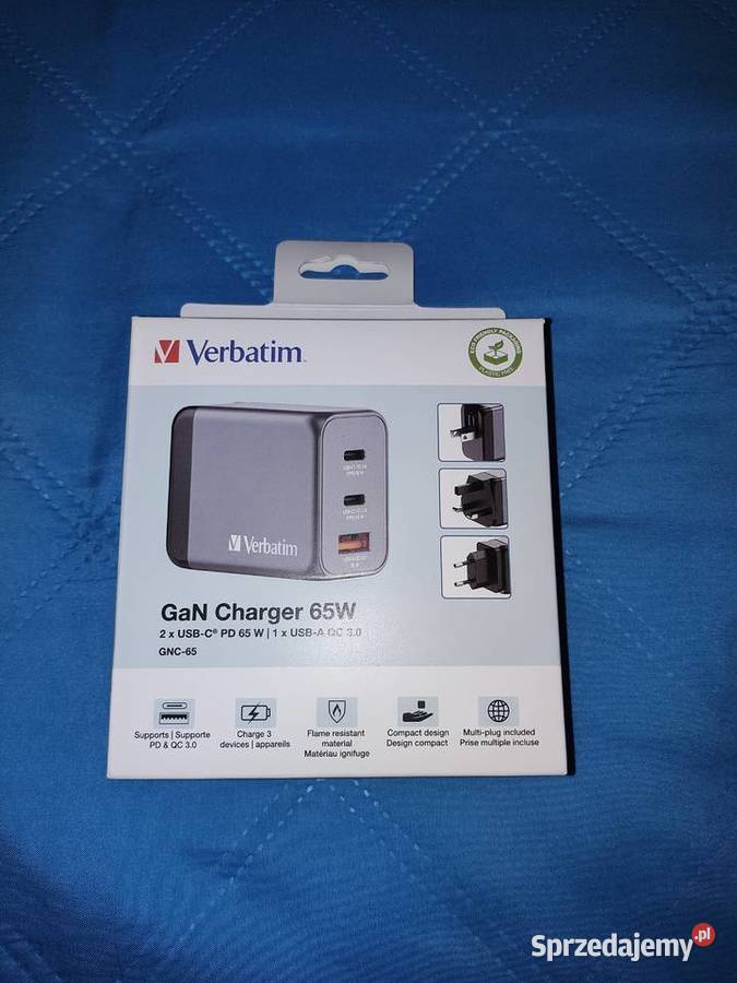 Ładowarka sieciowa USB Verbatim 65W sprzedam
