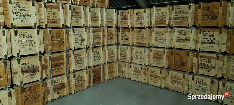 Skrzynia wojskowaduża surowa pojemnik 105x63x45 pomorskie