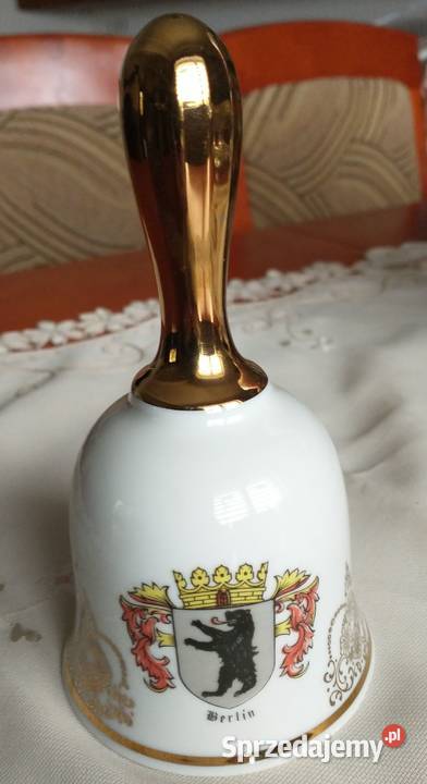 Dzwonek ceramiczny z herbem Berlina Boże Narodzenie Krotoszyn
