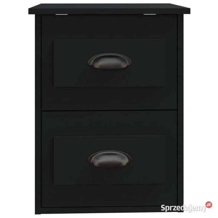 Wisząca szafka nocna czarna 415x36x53 WM816394 Warszawa