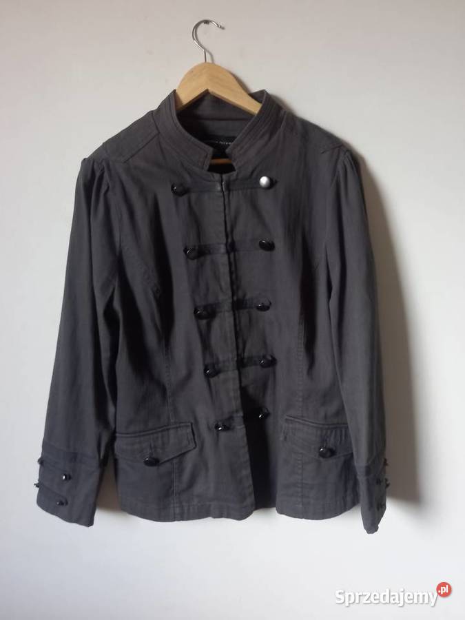 Szara dwurzędowa kurtka przejściowa army jacket Warszawa sprzedam