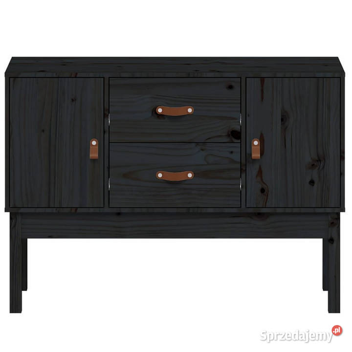 Szafka czarna 110x40x78 lite drewno sosnowe Warszawa
