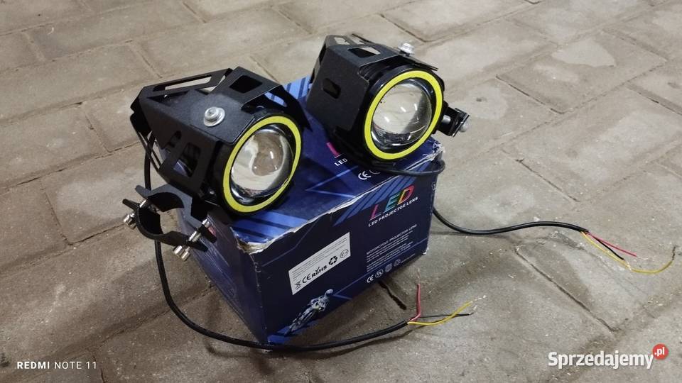HALOGEN LED MOTOCYKLOWY RING LED U7 Lampa LED do