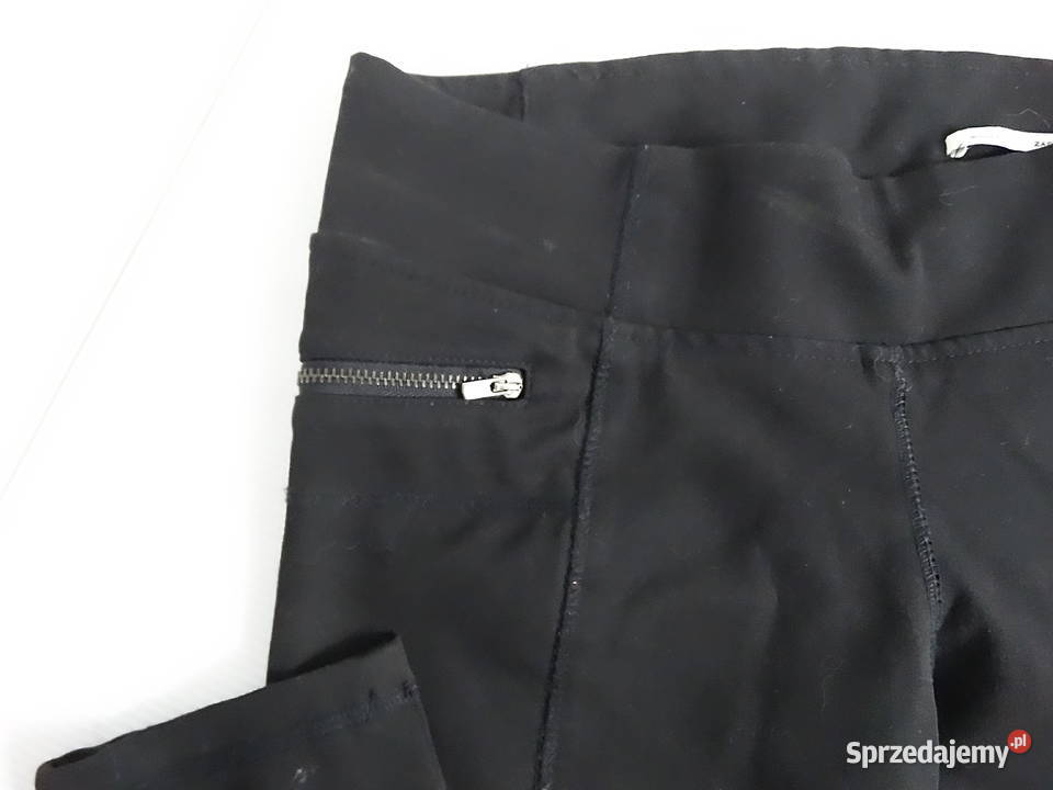 Czarny Legginsy Spodnie Zara Woman Slim Fit czarny Biłgoraj