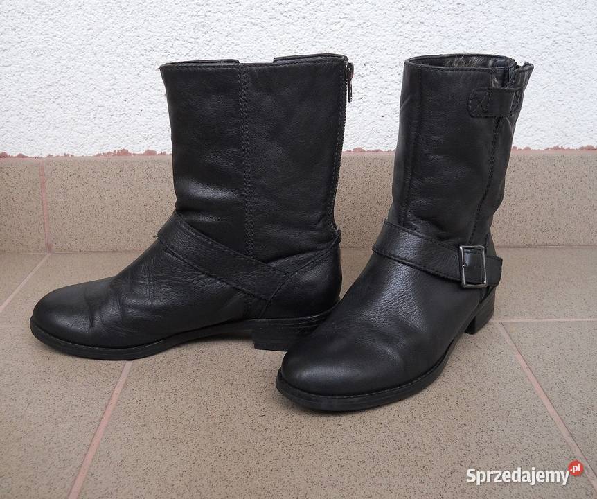 Clarks Softwear Wygodne Cieplutkie BOTKI Futerko Kozaki lubelskie