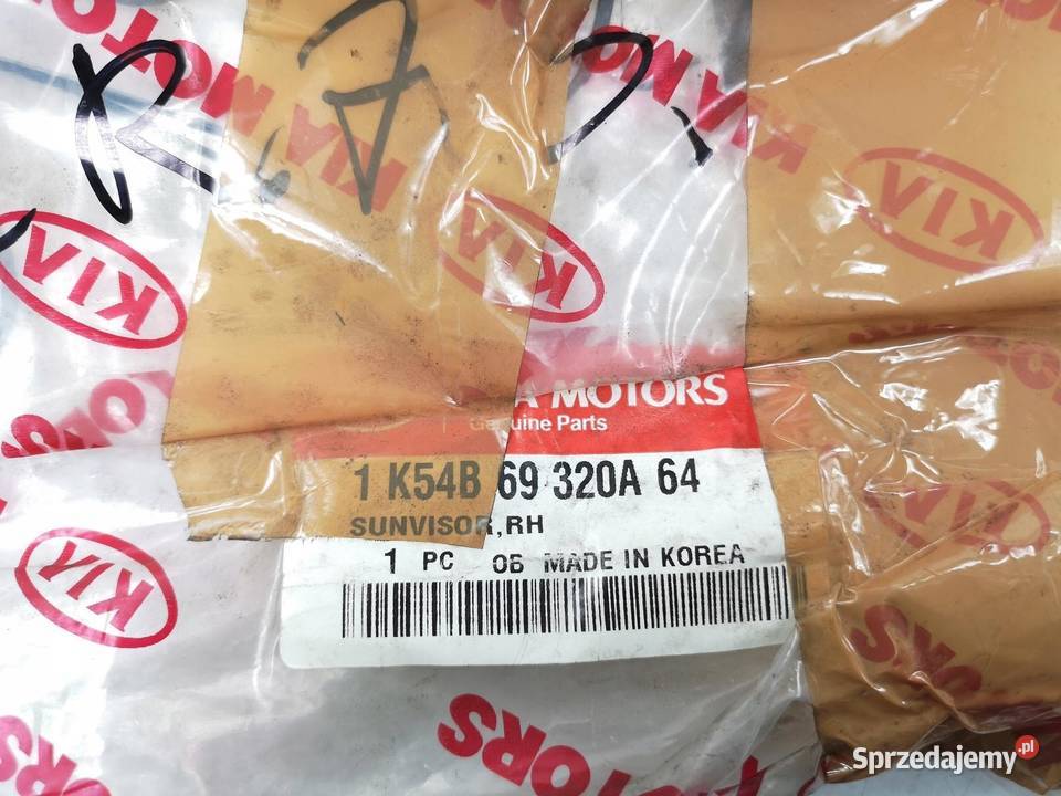 KIA OSŁONA PRZECIWSŁONECZNA PRAWA KIA CARNIVAL