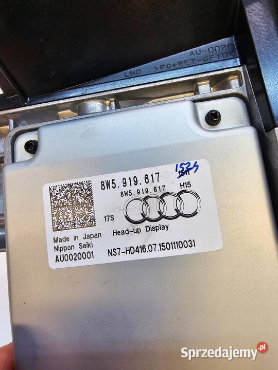 WYŚWIETLACZ HEAD UP AUDI A4 B9 A5 8W 8W5919617 Przystajń