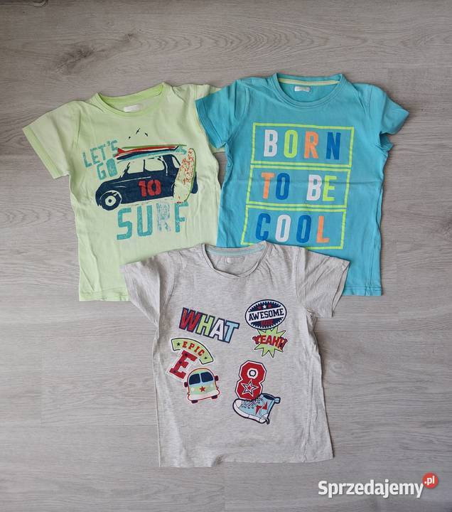 Koszulki zestaw 7 sztuk tshirty 122128 chłopca Ustka