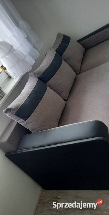 Narożnik rozkładany szary łóżko wypoczynek Małkinia Górna