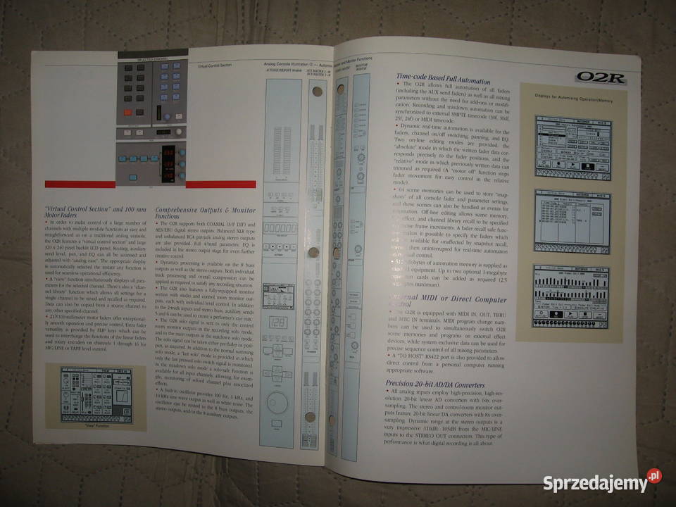 Yamaha Digital Recording Console O2R brochure pomorskie