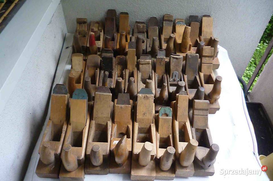 HEBLE DREWNIANE STARE KOMPLET 28