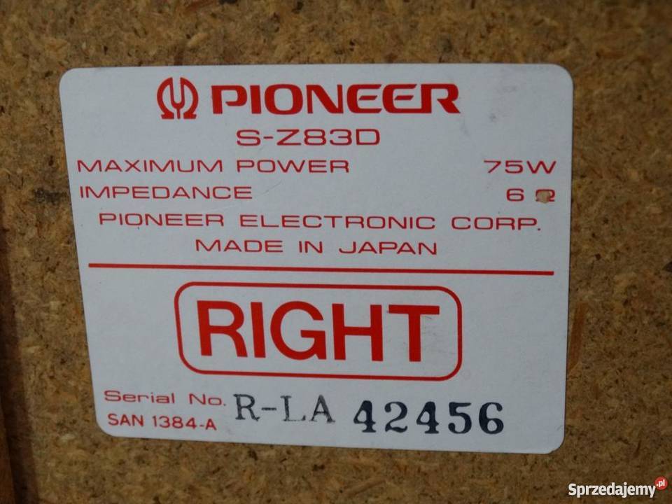 Kolumny Pioneer SZ83D 2x75 wat WYSYŁKA Jasło
