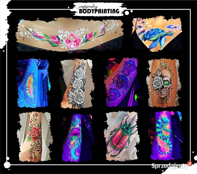 HALLOWEEN charakteryzacja malowanie twarzy i