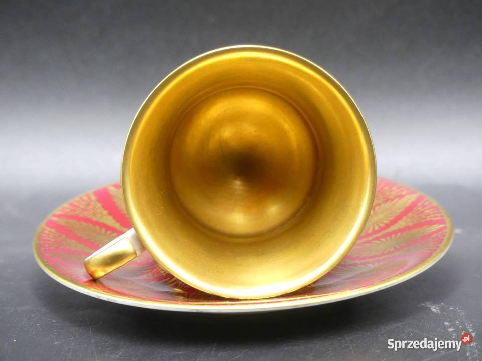 Zjawiskowa bogato złocona mokka Alka niemal wielkopolskie Poznań