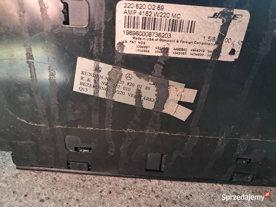 Mercedes w215 w220 wzmacniacz Bose zmieniarka Pozostałe