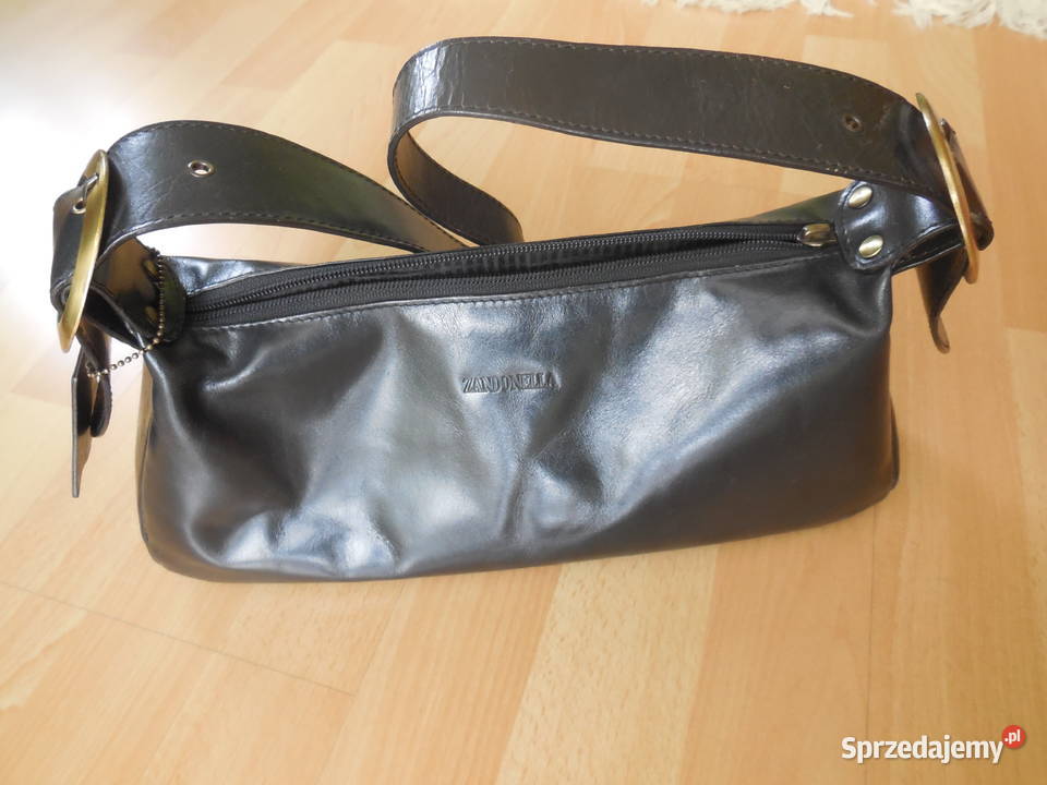 skórzana czarna torebka Łódź
