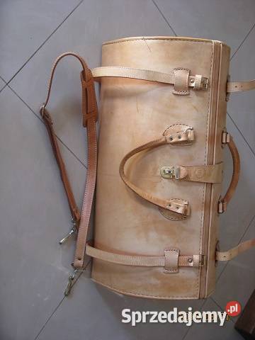 Skórzany piękny nowy kufer USA orginalny LUCKY