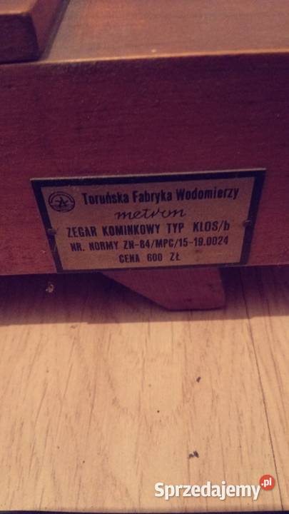 Sprzedam zegar kominkowy pomorskie Szlachta
