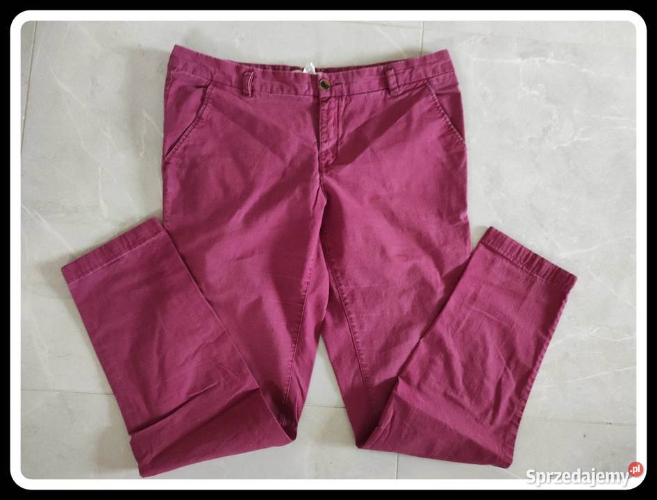 Spodnie damskie HM ciekawy kolor 42 XL bawełna Długie sprzedam