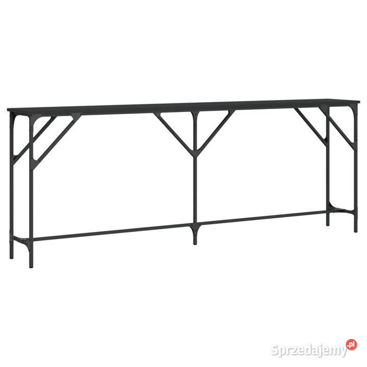 Stolik konsolowy czarny 200x29x75 materiał Dom i Ogród mazowieckie Warszawa sprzedam
