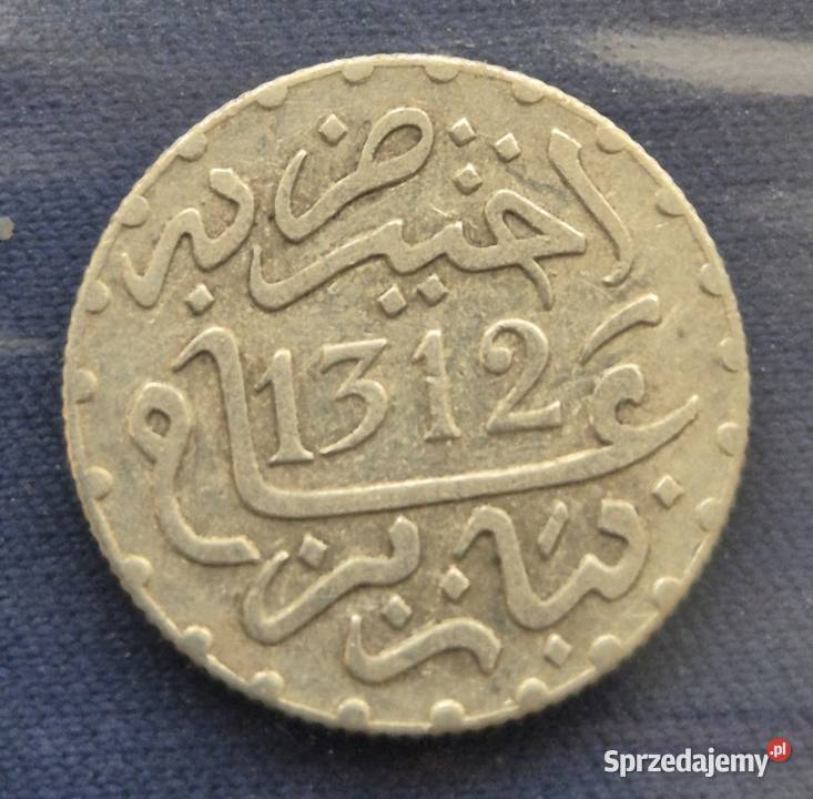 12 Drachm SREBRO AH 1312Maroko Wałbrzych